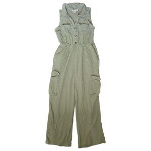 MONTEAU Sleeveless Green Jumpsuit with Pockets - M